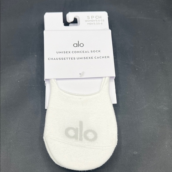 ALO Yoga Accessories - ALO Yoga White Unisex Conceal No-Show Sock